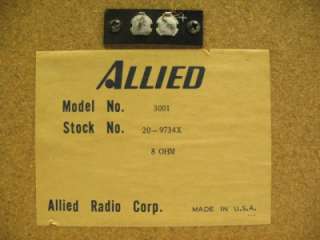 Allied 3001 Speakers Radio Stereo vtg 2 Pair Retro Wood  