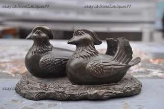 Excellence bronze Mandarin duck carve sculpture  