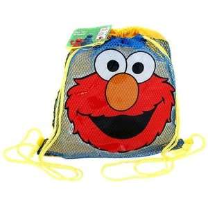  123 Sesame Street Elmo Draw String bag  mesh bag Toys 