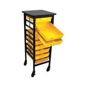  Mobile Work Center,with 9 Yellow Trays   APPROVED VENDOR 