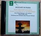 MOZART IN PARIS Flute/Harp Concerto/Piano JEAN PIERRE RAMPAL/MARIA J 