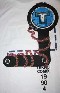vtg TEKNO COMIX 90s deadstock comic book t shirt L NEIL GAIMAN 