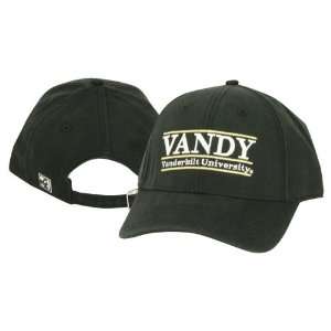   Commodores Vandy Adjustable Baseball Hat   Black