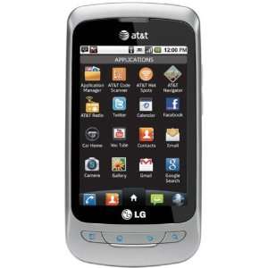  AT&T LG Thrive PrePaid GSM Silver CELLPHONE Cell Phones 