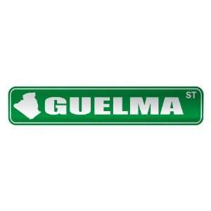   GUELMA ST  STREET SIGN CITY ALGERIA