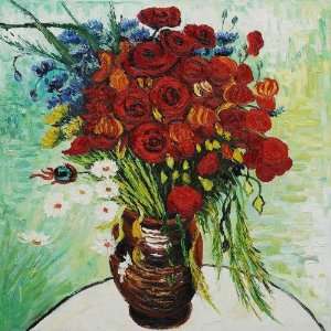  Van Gogh Paintings Vase with Daisies and Poppies