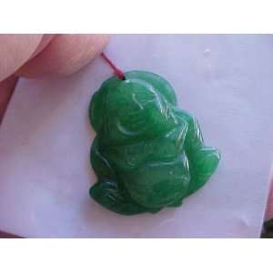  E5921 Gemqz Green Jade Mini Buddha Charm Cute 