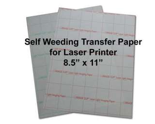 Photo ImageClip Laser Heat Transfer Paper 8.5x11 10 Image Clip White 