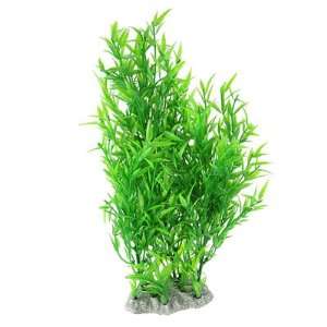   Base Manmade Plant Green Grass Ornament for Aquarium