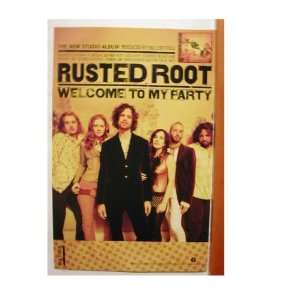  Rusted Root Poster 2 Sided Welcome to my Party Band Sho 
