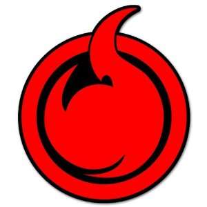  Hell Girl anime fire symbol bumper sticker 4 x 5 