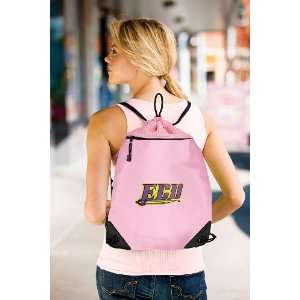  ECU Logo Pink Drawstring Bag
