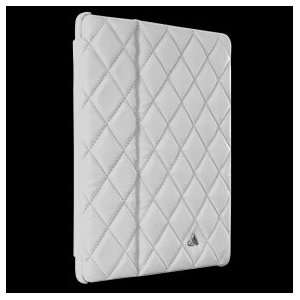  Vaja White Matelasse Leather Case for Apple iPad 2 