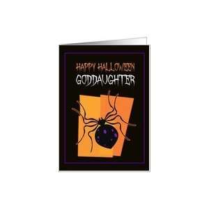  Happy Halloween Spider   Goddaughter Card Health 