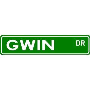 GWIN Street Sign ~ Family Lastname Sign ~ Gameroom, Basement, Garage 