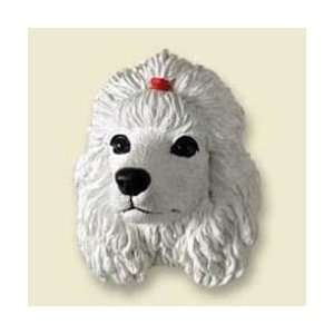  Poodle Dog Magnet   White