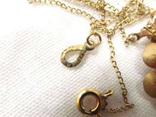 Vintage Gold Filled Rose Flower Pendant Necklace*AMCO  