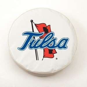  Tulsa Golden Hurricane White Tire Cover, Large Sports 