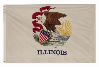 4x6 Illinois State Flag 4x6 Illinois Flag American Made 2 Ply Poly 