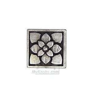 Emenee mini pewter accent tiles 13/16 x 13/16 small flower petals ti