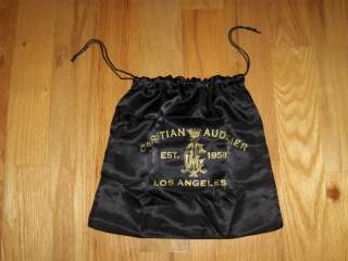 Christian AUDIGER Small Leather Handbag with Goldtone Strap & Hardware 