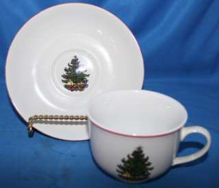 Cuthbertson American Christmas Tree China Dinnerware Cup and Saucer (s 