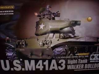 16 RC M41A3 Walker Bulldog USA Battle Tank Airsoft  