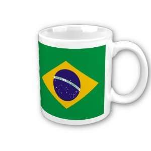 Brazil Flag Coffee Cup
