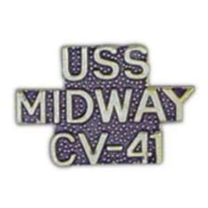  U.S. Navy USS Midway CV 41 Pin 1 Arts, Crafts & Sewing