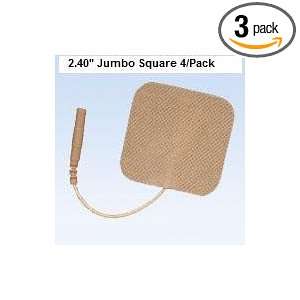 40 x 2.40 Jumbo Square Tan Cloth Carbon Film Electrodes 3   4 