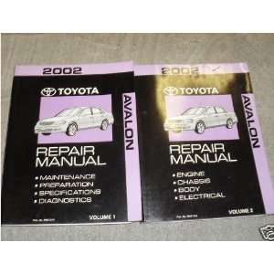  2002 Toyota Avalon Service Repair Shop Manual Set Oem (2 