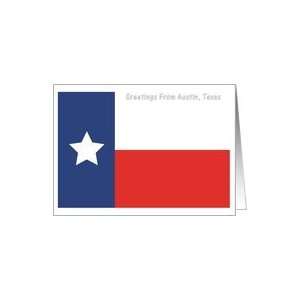  Texas   City of Austin   Flag   Souvenir Card Card Health 