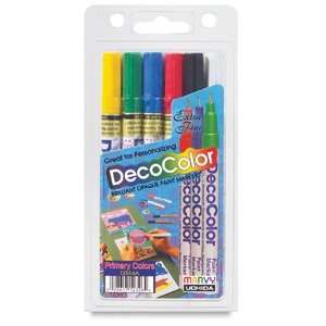  Decocolor Paint Markers   Primary Colors, Set of 6, Extra 