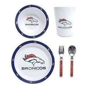  Denver Broncos NFL Childrens 5 Piece Dinner Set by Duck House 