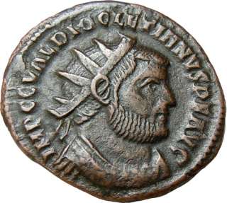 Diocletian Post Reform Radiate Authentic Roman Coin  