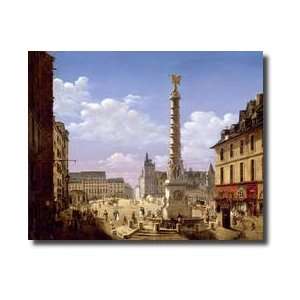   In The Place Du Chatelet Paris 1810 Giclee Print