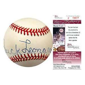  Buck Leonard Autographed / Signed Baseball (James Spence 