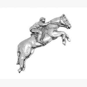 Pewter Pin Badge Equestrian Eventing