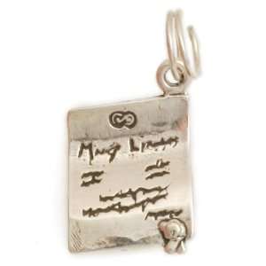  Sterling Silver Marriage License Charm Jewelry