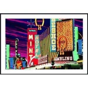   Street, Las Vegas Nevada   Artist MITCHELL FUNK  Poster Size 54 X 35