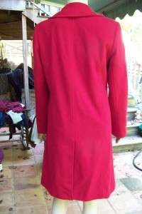 309 MARVIN RICHARDS SIZE 8 TRUE VALENTIES RED CASHMERE WOOL BLEND 3/4 