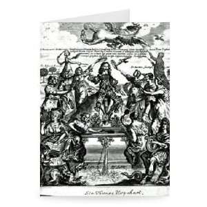 Sir Thomas Urquhart (1611 1660) (engraving)   Greeting Card (Pack of 