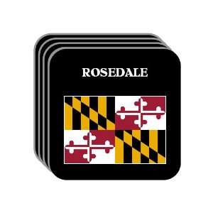  US State Flag   ROSEDALE, Maryland (MD) Set of 4 Mini 