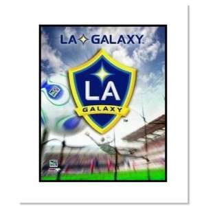  Los Angeles Galaxy MLS Soccer Team Logo Double Matted 8x10 