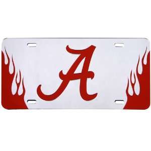   Tide Fire Up Series Silver Mirror License Plate
