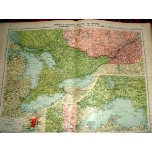  Canada Ontario Quebec Old Maps 1931 Montreal