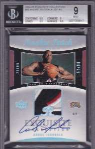 ANDRE IGUODALA RC UD EXQUISITE 3CLR PATCH AUTO #57/99 BGS 9/10 AU 