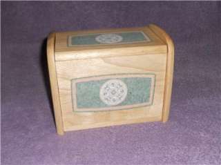 Pfaltzgraff FRENCH QUARTER Wooden Recipe Box  