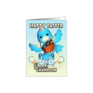  Great Grandson Easter Card   Cute Duck With Basket Of 
