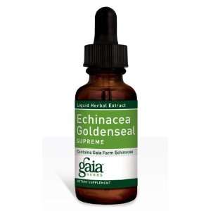  Gaia Herbs Echinacea Goldenseal Supreme 4 oz Health 